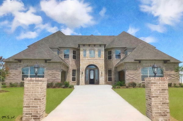 WaterColor a Home or Landscape